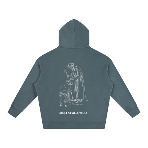 "I Follow Jesus" Oversized Hoodie | Blue
